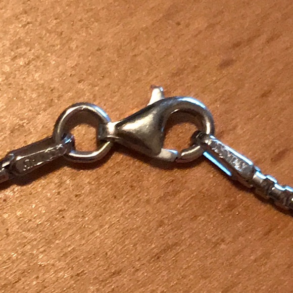 Sterling Silver Scroll Slide and Chain - Picture 4 of 6